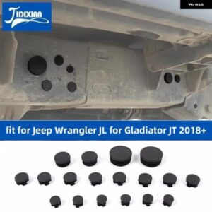 ジープ シャーシ床排水テールゲートドア穴 防水 プラグカバー ラングラー JL グラディエーター JT 2018 アップ カスタムパーツ アクセサリ