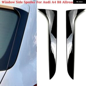 アウディ 1ペア のリアウィンドウ サイドスポイラー カバー トリム A4 B8 オールロードアバント 2009 2010-2016 外装スタイリング 装飾 カ