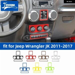 ジープ 車室内窓空調非常灯スイッチ 装飾 カバー ラングラー JK 2011 2012 2013-2017 カスタムパーツ アクセサリー 交換用部品 互換品