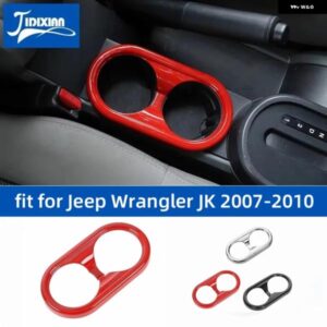 ジープ ラングラー JK 2007 2008 2009 2010 フロントカップホルダー 装飾 カバー インテリアアクセサリー カスタムパーツ アクセサリー 交