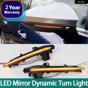 アウディ 2X ダイナミック ウインカー LED ターン シグナル ライト インジケーター サイドミラー ランプ A6 S6 C8 A7 RS7 4K8 A8 S8 D5 4N