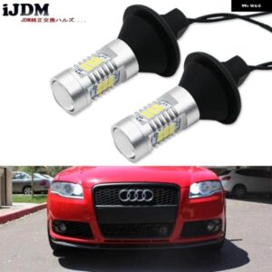 アウディ ホワイト 27-SMD 7506 LED 電球 抵抗器付き B7 A3 A4 A6 A8 Q7 S3 S4 S6 デイタイム DRL ライト カスタムパーツ アクセサリー 交