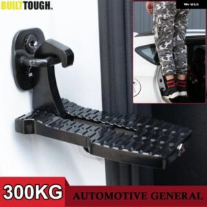ジープ 汎用 アルミ車補助ペダル ルーフトップラックアクセスペダル フック滑り止め フットレスト 安全ハンマーSUV トランクはしご カスタ