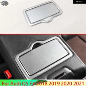 アウディ Q5 2018-21 装飾 アクセサリー ABS クロームマットリアドリンクカップホルダークロームトリム カバー カスタムパーツ アクセサリ
