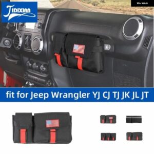 ジープ ラングラー TJ JK JL 1997-2024 グラディエーター JT 2018 副パイロットハンドル 袋 片付けアクセサリー カスタムパーツ アクセサリ