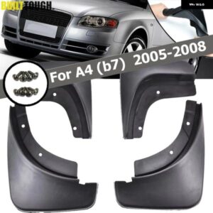アウディ マッドフラップ A4 B7 2005-2008 マッドフラップガード フェンダー 2006 2007 カーアクセサリー カスタムパーツ アクセサリー 交
