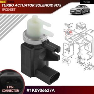 アウディ ターボソレノイド N75 ブースト真空制御圧力バルブ VW T5 トランスポーター 1.9 2.0 2.5 TDI A3 A4 1K0906627A 1K0906627B カスタ