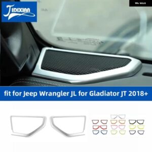 ジープ インテリアモールディング車 A ピラースピーカー 装飾 リングカバー ラングラー JL グラディエーター JT 2018 アップアクセサリー