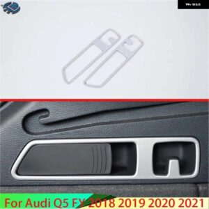 アウディ Q5 2018-21 装飾 アクセサリー ABS クロームマットリアハンドルフレーム 装飾 リング カスタムパーツ アクセサリー 交換用部品 互