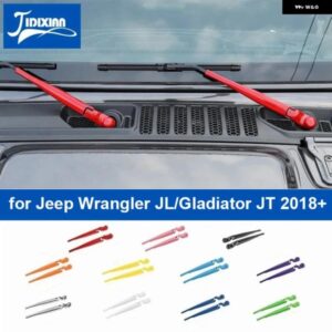 ジープ フロントガラス ワイパーブレード 装飾 カバー ラングラー JL グラディエーター JT 2018-24 カスタムパーツ アクセサリー 交換用部