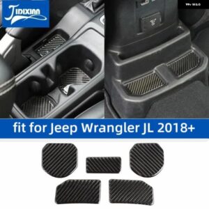 ジープ フロントリアカップホルダーマット 装飾 カバー ラングラー JL 2018-24 2025 アクセサリー カスタムパーツ アクセサリー 交換用部品