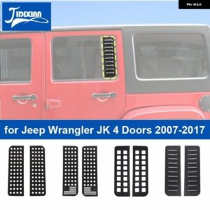 ジープ ラングラー JK 4 ドア 2007-2017 車外装後列ドア窓ガラス 装飾 パネルカバー アクセサリー カスタムパーツ アクセサリー 交換用部品