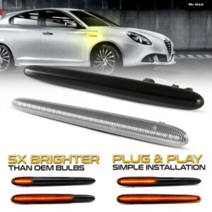 アルファロメオ 2個 LED ダイナミックサイドマーカー ライト 矢印ウィンカーウインカー ランプ ジュリエッタ 940 ジュリエットスプリントベ