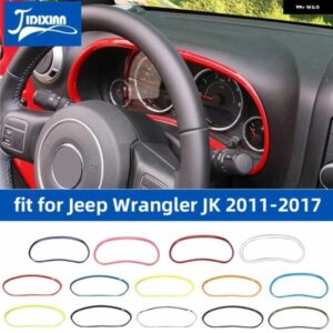 ジープ インテリアインパネダッシュボード 装飾 リングカバー ラングラー JK 2011-17 カスタムパーツ アクセサリー 交換用部品 互換品