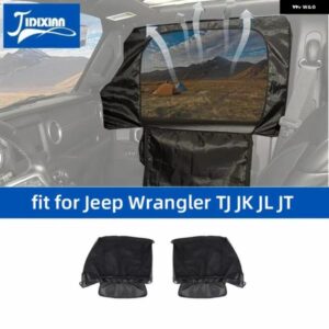ジープ ラングラー TJ JK JL グラディエーター JT 1997-2018-21 アップフロントウィンドウ サンシェードカバー 袋 カスタムパーツ アクセサ