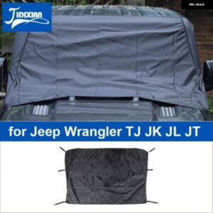 ジープ フロントガラス サンシェード抗雪紫外線サンバイザーカバー ラングラー TJ JK JL JT ブロック 雪アクセサリー カスタムパーツ アク