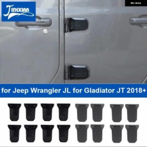 ジープ 旗車外装ドアヒンジ 装飾 カバー ラングラー JL グラディエーター JT 2018-24 アップ カスタムパーツ アクセサリー 交換用部品 互換