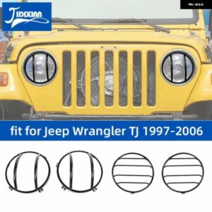 ジープ ラングラー TJ 1997/06/01 ヘッドライト ライト ランプ 装飾 カバー カスタムパーツ アクセサリー 交換用部品 互換品