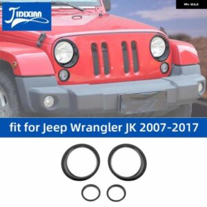 ジープ ラングラー JK 2007-17 ウィンカーヘッドライト ライト ランプ 装飾 カバー カスタムパーツ アクセサリー 交換用部品 互換品