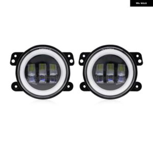 ジープ ラングラー JK LJ TJ ダッジ ジャーニー マグナム ATV 60W 4インチ LED パッシングフォグランプ ホワイト DRL アンバー ウィンカーラ