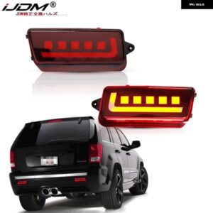 ジープ 3D 光学 LED バンパー リフレクターライト 2005-2010 グランドチェロキー テール/ブレーキ リアフォグランプ ウィンカーライト カス