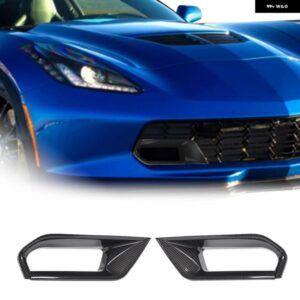 シボレー コルベット C7 Z06 2014-2019 ABS フロントバンパー エアインレット装飾フレーム 外装 モールディングアクセサリー カ
