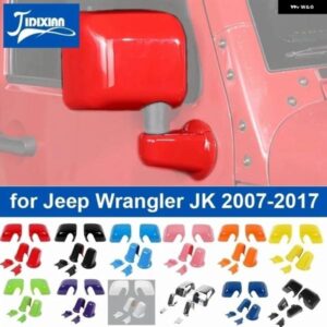 ジープ ABS リアバックミラー シェルベース装飾カバー ラングラー JK 2007-2017 外装 アクセサリー カスタムパーツ アクセサリー 交換用部