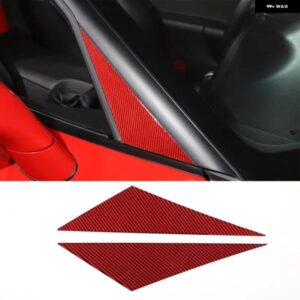 シボレー コルベット C6 2005-13 ソフトカーボン A ピラートライアングル装飾ステッカー 車 外装 アクセサリー カスタムパーツ アクセ