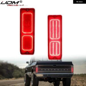 シボレー 2個 テールライト LED アセンブリ 1967-1972 GMC トラック フリートサイド/ワイドサイド テールライト ブレーキ ラン