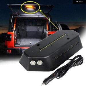 ジープ LED テールライト リアカーゴトランクライト テールゲートランプ ラッシングアンバー色ハザード灯 ラングラー JL JLU 2018-2021 カ
