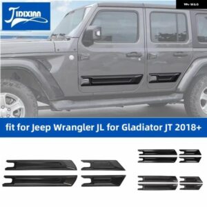 ジープ 車体ドアアンチスクラッチガードプレート装飾カバー ラングラーJLグラディエーターJT 2018 2019 2021 2020-23アップ カスタムパーツ