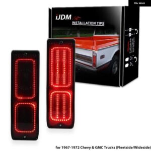 シボレー 2個 フリートサイド /GMC ピックアップ ブレーザー トラック フリートサイド/ワイドサイド テールライト LED アセンブリ レッ