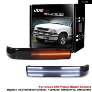 シボレー LED シーケンシャル フロント ターン シグナル ライト S10 ブレザー GMC ソノマ ホワイト LED パーキング/ドライビング