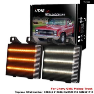 シボレー フロントウィンカーライト アセンブリ R1500 R2500 C20 C30 GMC ピックアップトラック ホワイト LED パーキング