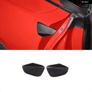 シボレー 2014-2019 コルベット C7 Z06 真のカーボンカースタイリングドア外側ハンドルボウルステッカー カーパーツ カスタムパーツ
