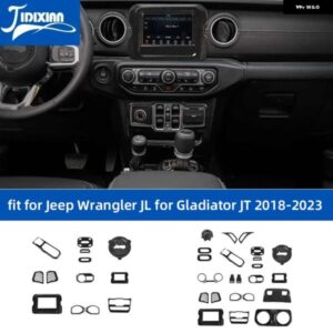 ジープ カーボン車内装飾キットカバー アクセサリー ラングラー JL 2018-23 カスタムパーツ アクセサリー 交換用部品 互換品