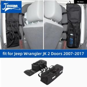 ジープ オーガナイザーアクセサリー ラングラー JK 2 ドア 2007-2017 トランクサイドドアロールバーアンチロール 収納 袋 カスタムパーツ