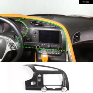 シボレー 2014-2019 コルベット C7 ABS カーボンカースタイリングカーセンターコントロールエアアウトレットフレームステッカー カーア