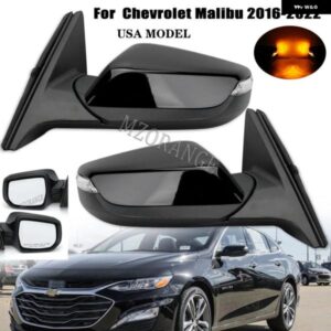 シボレー 自動サイドバックミラー マリブ XL 2016 2017-2020 車加熱ミラー ウィンカーライト アクセサリー USA モデル カスタ