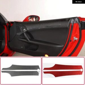 シボレー 2005-2013 コルベット C6 ソフトカーボンカースタイリングインナードアと窓エッジ装飾パネル ステッカー カーパーツ カスタムパ