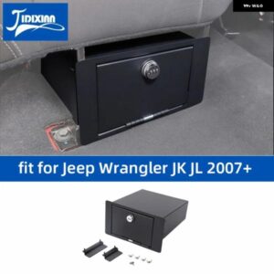 ジープ 車リア安全暗号ロック 収納 ボックス ラングラー JK 2007-2017 JL 2018-24 カスタムパーツ アクセサリー 交換用部品 互換品