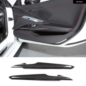 シボレー コルベット C8 スティングレイ Z51 Z06 2020-2023 内側のドア装飾ストリップステッカー インテリア アクセサリー カス