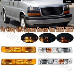 シボレー 1ペア フロントバンパー フォグランプ ウィンカーライト ランプ エクスプレス GMC サバナバン 2003-2014/2023 GM2