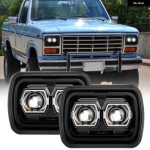 ジープ LED 5 7インチ 7 6インチ インチ H4 ヘッドライト 防水 H4 スクエアヘッドランプ チェロキー XJ ラングラートラック 4X4 トヨタ 日産
