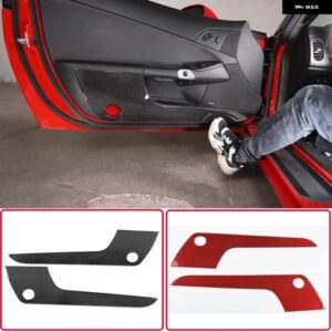 シボレー 2005-2013 コルベット C6 ソフトカーボンカースタイリングドアアンチキックパネル カバー ステッカー インテリア アクセサリー