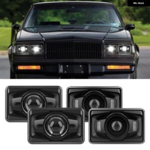 シボレー 4個 4 6 車 LED ヘッドライト 長方形 HI/LO ビームドライビングライト C10 C20 C30 カマロ EI C5500