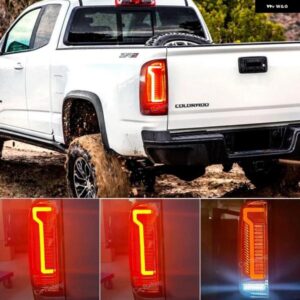 シボレー コロラド 2012-2017-21 テールライト LED テールランプ DRL 信号ブレーキ リバース自動車アクセサリー カスタムパー