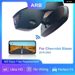 シボレー ダッシュカメラ ブレイザー 第 3 世代 2019-24 ARB 4K OEM LOOK 車 DVR WIFI 接続 カスタムパーツ