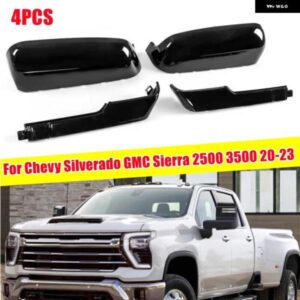 シボレー シルバラード GMC シエラ 2500 3500 2020-2023 バックミラー サイドミラー カバー ウイングキャップ外装ドアリアビ