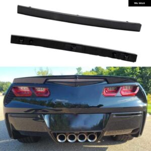 シボレー 2個 スモークレンズ LED リアバンパー リフレクターライトランプ 2014-2019 コルベット C7 赤色 ブレーキ ライトランプ